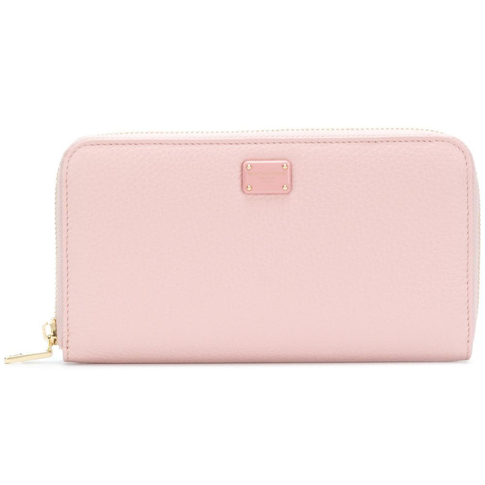 D&G Portafoglio Zip-Around Dauphine Leather Wallet